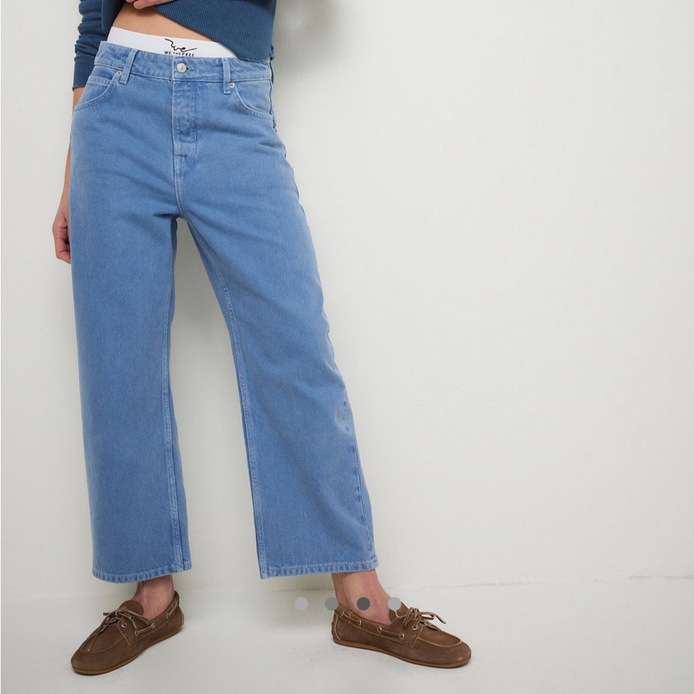 WE THE FREE DEEP TRANCE DROPPED BOYFRIEND JEANS OCEAN - Picture 3 of 4